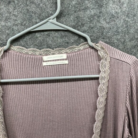 Women's Long Sleeve Wrap Top - Pink - Picture 9 of 9